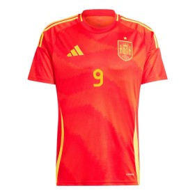 Koszulka Hiszpania Gerard Moreno 9 Domowe Euro 2024 Koszulki Piłkarskie Krótki Rękaw